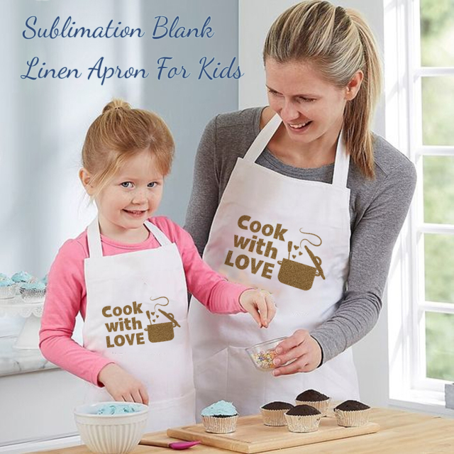 Sublimation Linen Apron for Kid