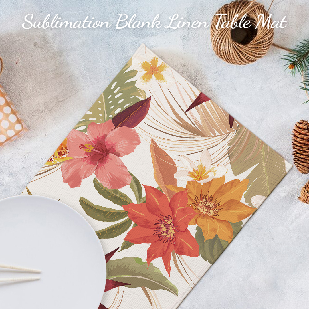 Custom Blank Sublimation Linen Table Mat
