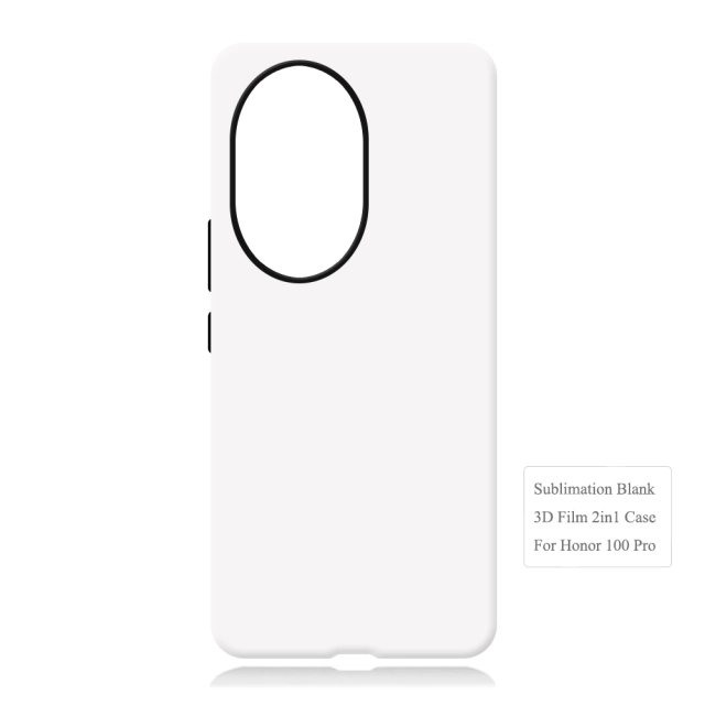 New Arrival 2in1 3D Film case Sublimation cover customized DIY Cell Phone case for Honor 100,Honor 100 Pro