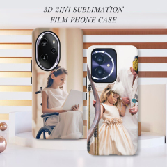 New Arrival 2in1 3D Film case Sublimation cover customized DIY Cell Phone case for Honor 100,Honor 100 Pro