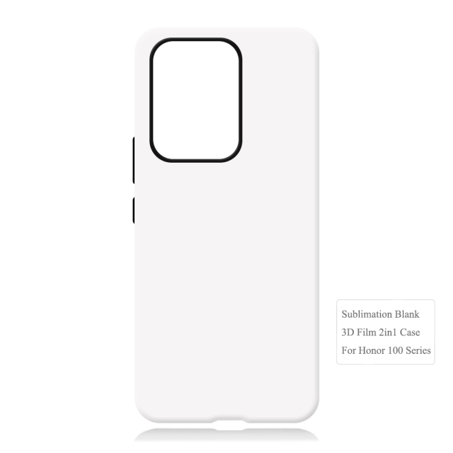 New Arrival 2in1 3D Film case Sublimation cover customized DIY Cell Phone case for Honor 100,Honor 100 Pro