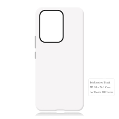 New Arrival 2in1 3D Film case Sublimation cover customized DIY Cell Phone case for Honor 100,Honor 100 Pro