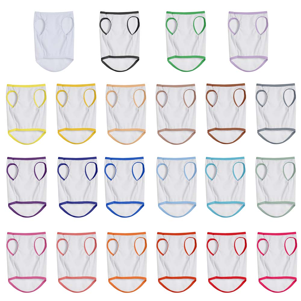 High Quality Sublimation Pet T-shirt Blank Polyester Pet Clothes Pet Products Dog Clothes Pet Accessories For Heat Press Printing