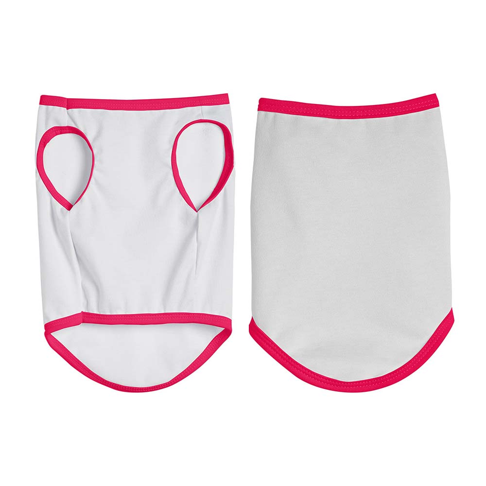 High Quality Sublimation Pet T-shirt Blank Polyester Pet Clothes Pet Products Dog Clothes Pet Accessories For Heat Press Printing