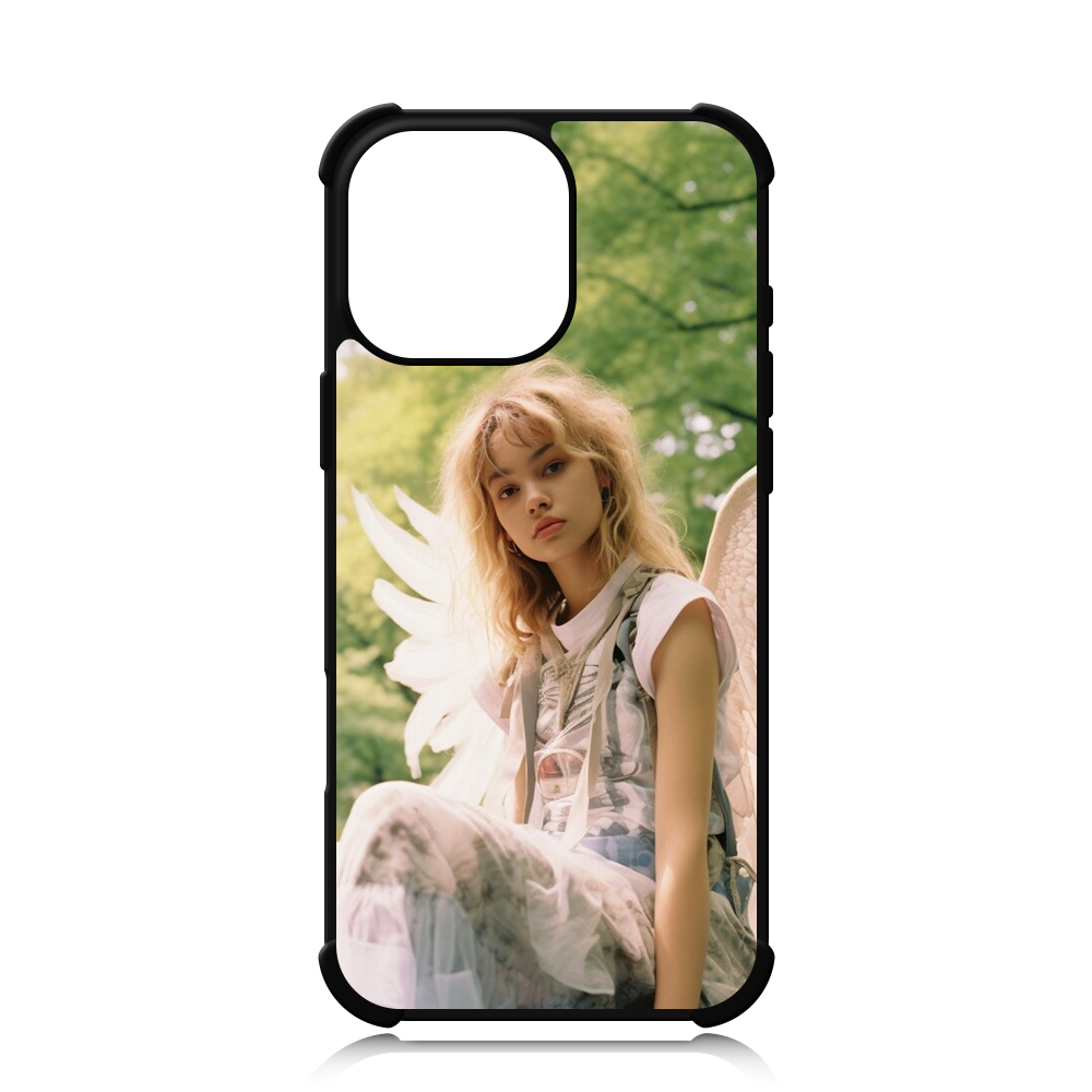 Strong Protection! For iPhone 16 Series Four Corner Anti-drop 2D TPU Phone Case Phone Cover With Metal Insert For Sublimation Printing