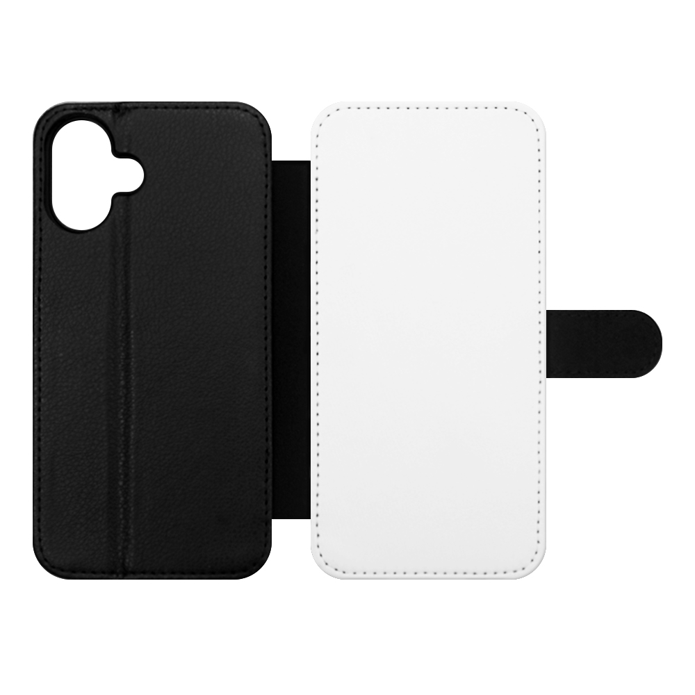 Sublimation Blank PU Leather Flip Phone Case for iPhone 17, 16 Series,iPhone Series TPU Inside Wallet with Card Holder and Stand