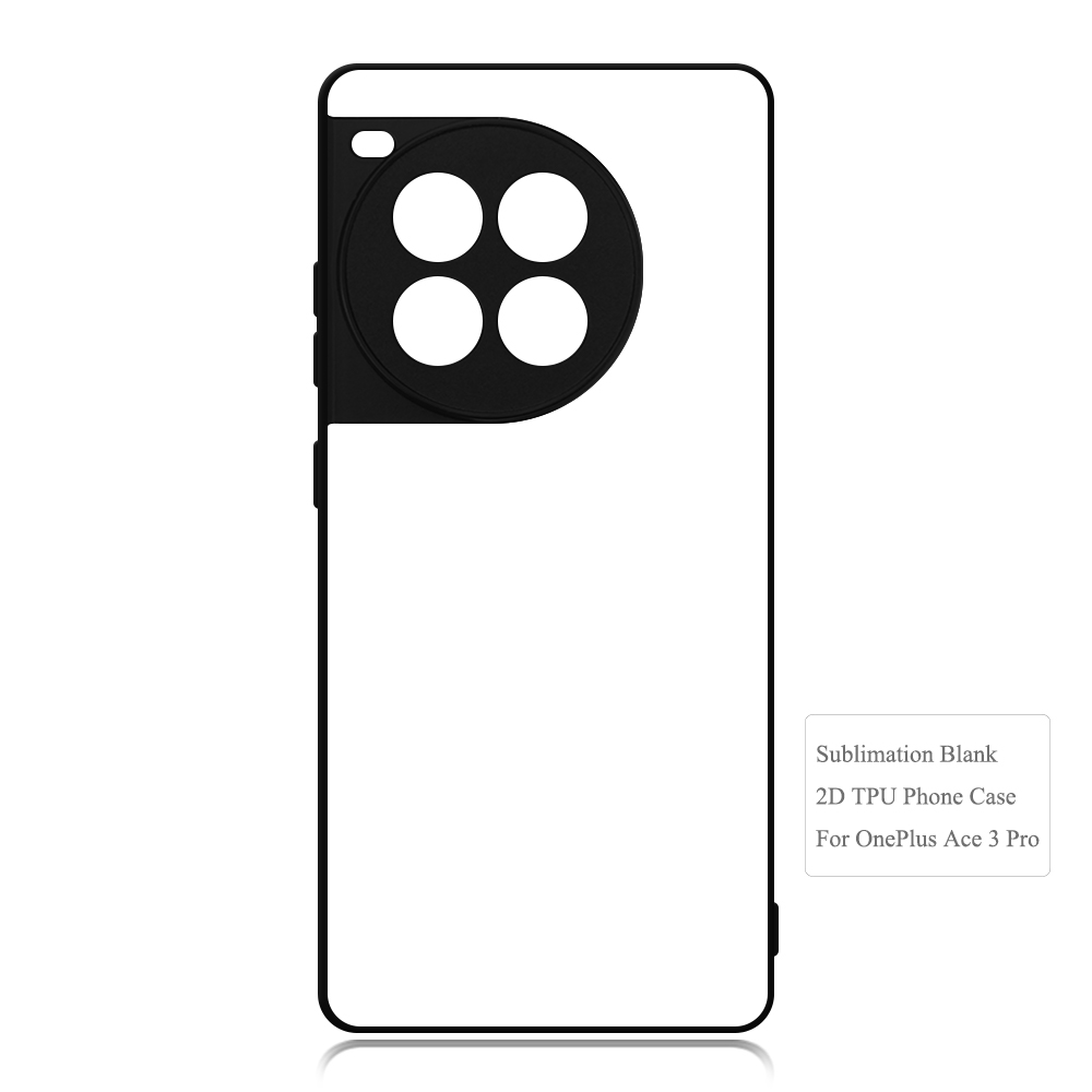 Blank Phone Case for One Plus ACE 2,ACE 3, ACE 3 Pro,ACE 3V,ACE5 5G CN Sublimation 2D TPU Phone Case With Aluminum Insert