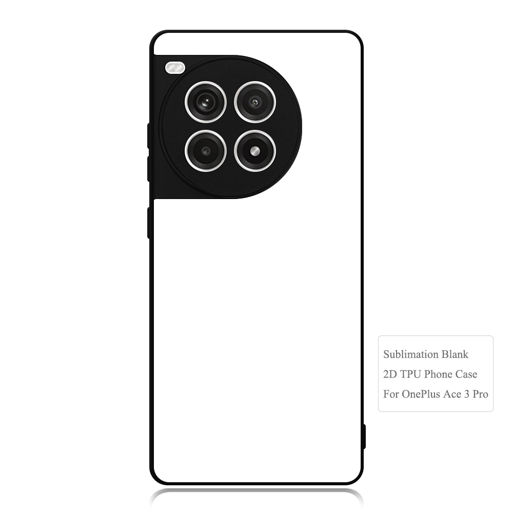 Blank Phone Case for One Plus ACE 2,ACE 3, ACE 3 Pro,ACE 3V,ACE5 5G CN Sublimation 2D TPU Phone Case With Aluminum Insert