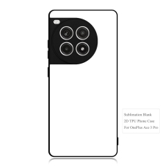 New Arrival For One Plus ACE 3 Sublimation 2D TPU Phone Case With Aluminum Insert