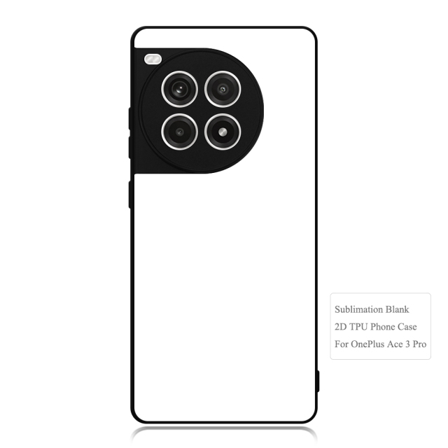 New Arrival For One Plus ACE 3 Sublimation 2D TPU Phone Case With Aluminum Insert