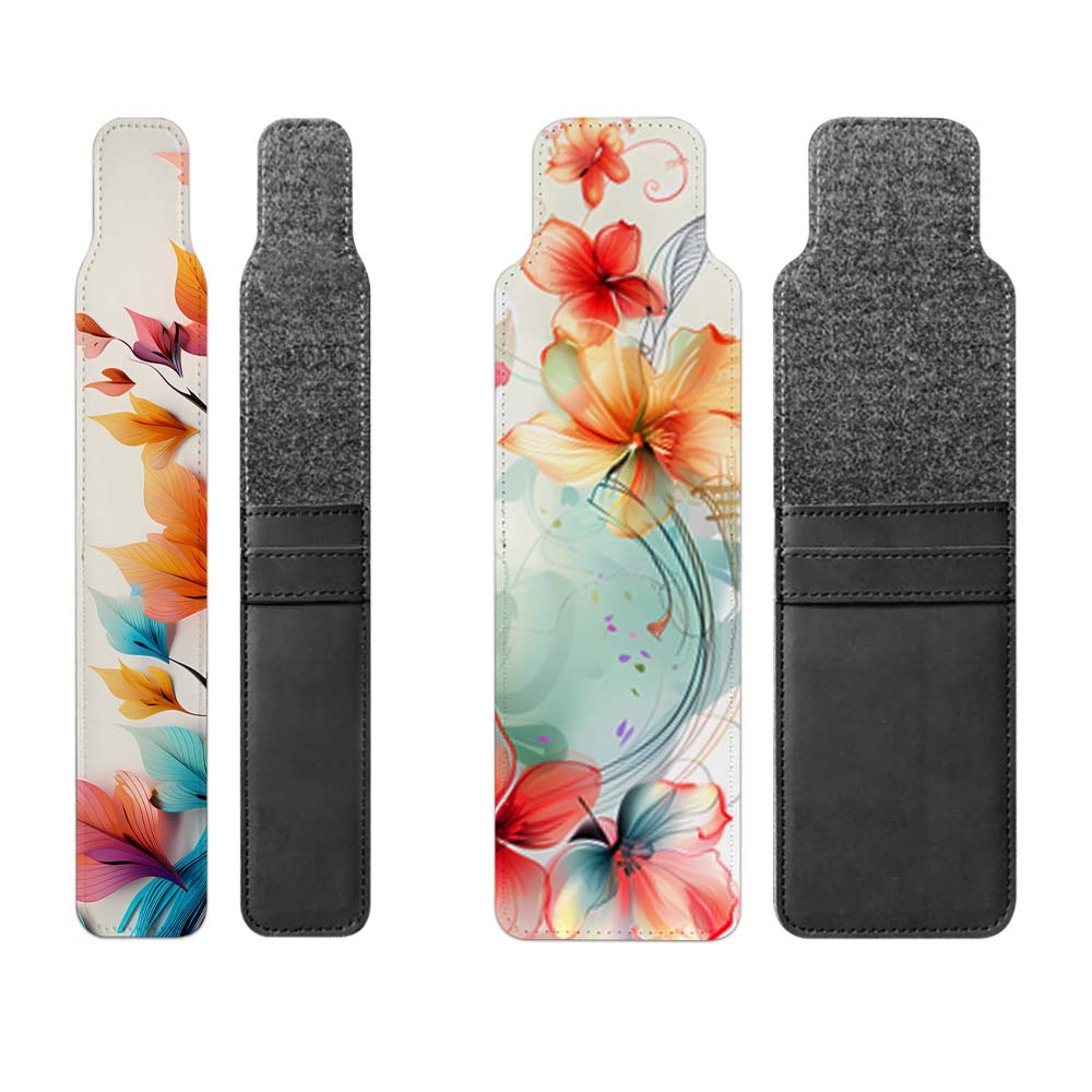 Sublimation Pencil Holder Bag Customized Blank PU Leather Pencil Case
