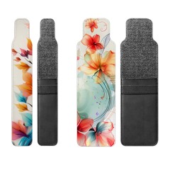 Sublimation Pencil Holder Bag Customized Blank PU Leather Pencil Case