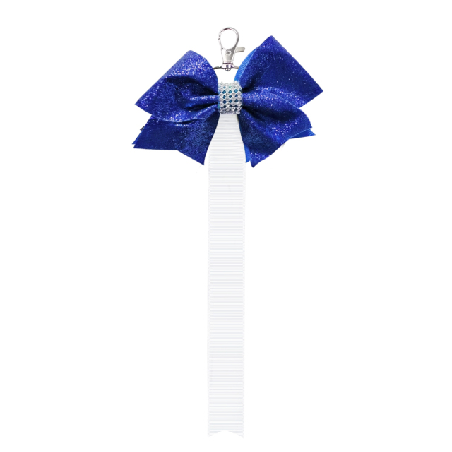New Arrival Sublimation Blank Bowknot Keychain Fabric Keyring Double Side Printable Key Chain