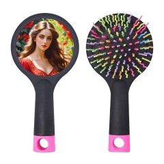 Sublimation Blank Plastic Comb Colorful Comb Air Cushion Massager Hairdressing Brush, Airbag Massage Comb