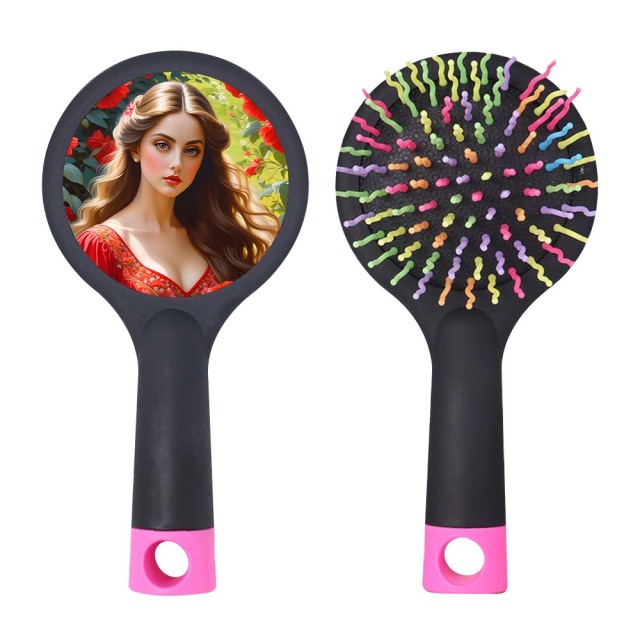 Sublimation Blank Plastic Comb Colorful Comb Air Cushion Massager Hairdressing Brush, Airbag Massage Comb