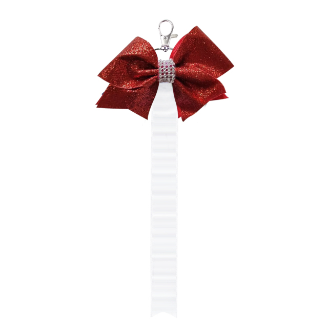 New Arrival Sublimation Blank Bowknot Keychain Fabric Keyring Double Side Printable Key Chain