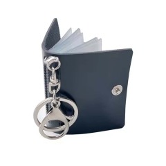 New Custom Blank Sublimation Mini Photo Album Keychain PU and PVC Inner Page Keyring