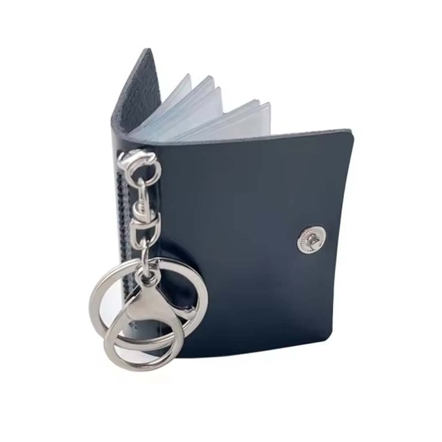 New Custom Blank Sublimation Mini Photo Album Keychain PU and PVC Inner Page Keyring
