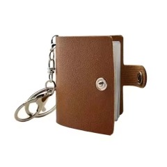 New Custom Blank Sublimation Mini Photo Album Keychain PU and PVC Inner Page Keyring