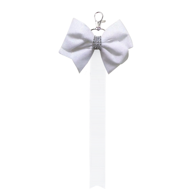New Arrival Sublimation Blank Bowknot Keychain Fabric Keyring Double Side Printable Key Chain