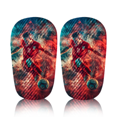 New Type of Shin Guards with Edges Carbon Fiber Shin Guards Sublimation Shin Pad Custom Soccer Shin Guards Textured Shin Guard