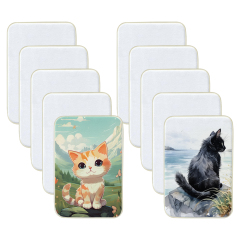 Custom Blank Sublimation Pet Mat 40x60cm Mat Short Plush Pet Mat Lovely Cat & Dog Printable Pet Mat