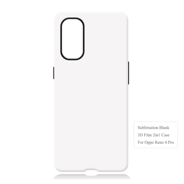 New Arrival 3D 2in1 Film Case Sublimation Cover Customized DIY Cell Phone Case for Oppo Reno 4,,6,9,10 Series