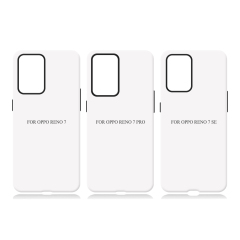 New Arrival 3D 2in1 Film Case Sublimation Cover Customized DIY Cell Phone Case for Oppo Reno 4,6,9,10 Series