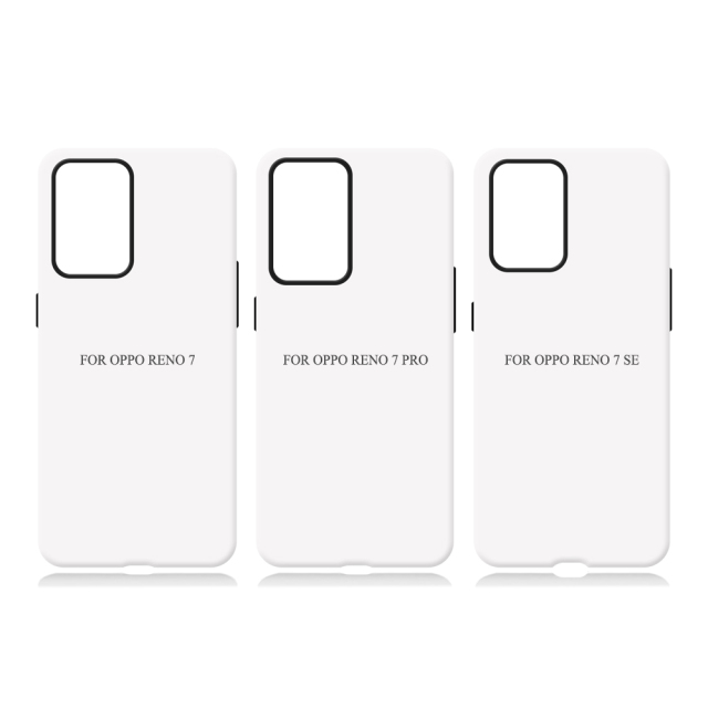 New Arrival 3D 2in1 Film Case Sublimation Cover Customized DIY Cell Phone Case for Oppo Reno 4,6,9,10 Series