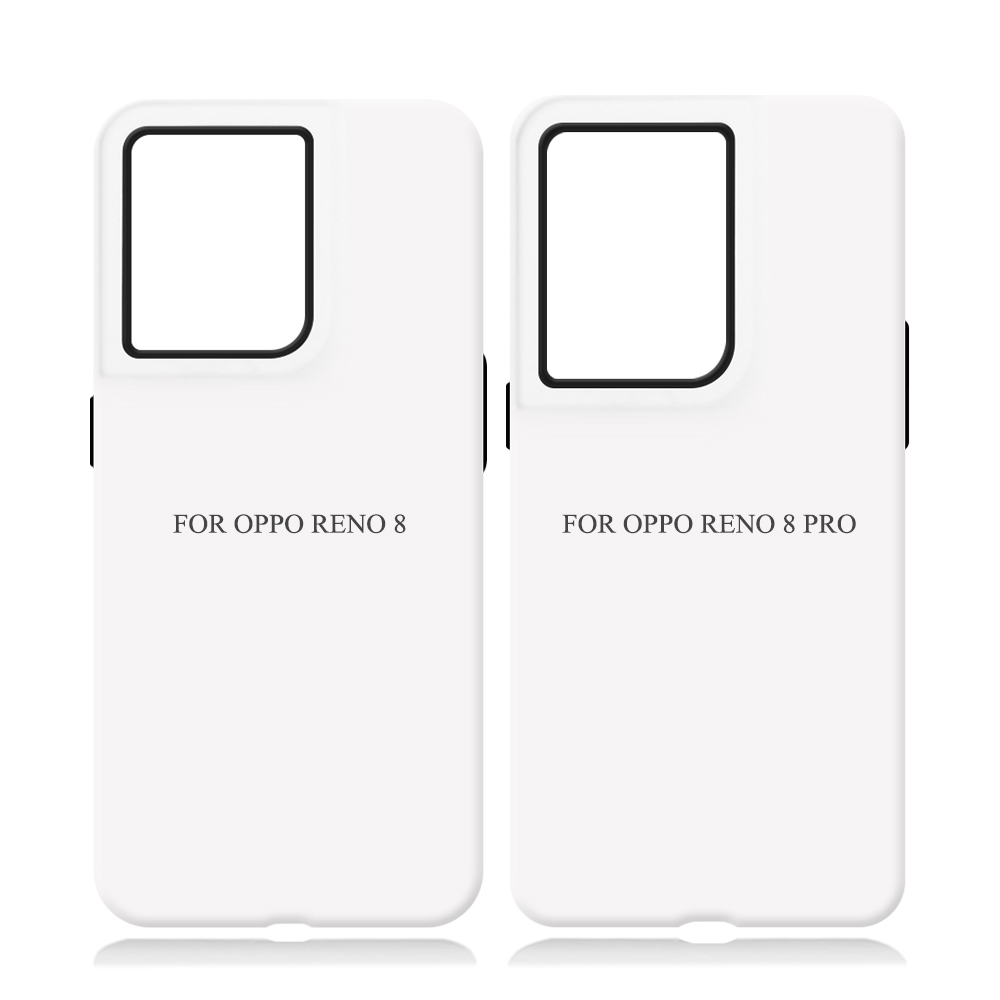 New Arrival 3D 2in1 Film Case Sublimation Cover Customized DIY Cell Phone Case for Oppo Reno 4,6,9,10 Series
