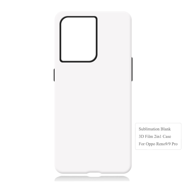 New Arrival 3D 2in1 Film Case Sublimation Cover Customized DIY Cell Phone Case for Oppo Reno 4,,6,9,10 Series