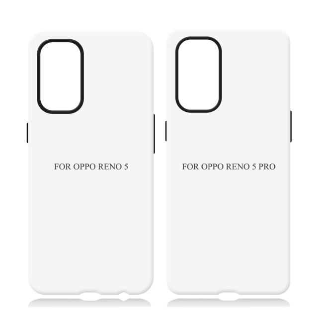 New Arrival 3D 2in1 Film Case Sublimation Cover Customized DIY Cell Phone Case for Oppo Reno 4,6,9,10 Series