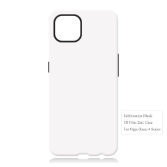 New Arrival 3D 2in1 Film Case Sublimation Cover Customized DIY Cell Phone Case for Oppo Reno 4,,6,9,10 Series