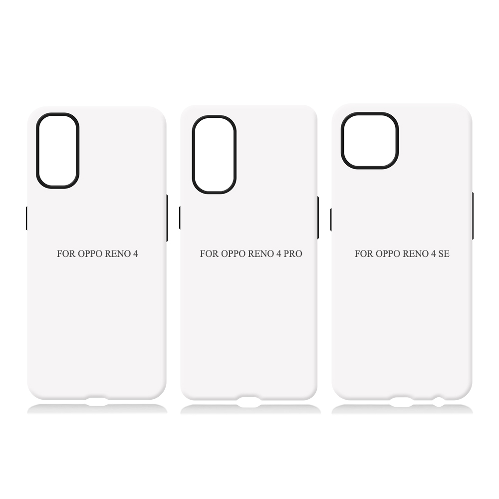 New Arrival 3D 2in1 Film Case Sublimation Cover Customized DIY Cell Phone Case for Oppo Reno 4,6,9,10 Series