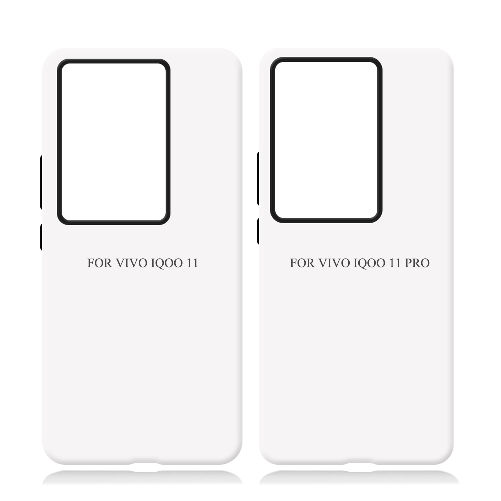 New Arrival 3D 2in1 Film Case Sublimation Cover Customized DIY Cell Phone Case for Vivo IQOO 8,9,10,11 Series