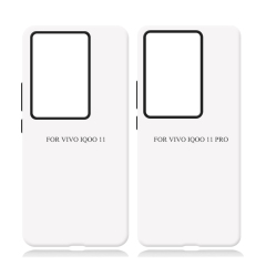 New Arrival 3D 2in1 Film Case Sublimation Cover Customized DIY Cell Phone Case for Vivo IQOO 8,9,10,11 Series