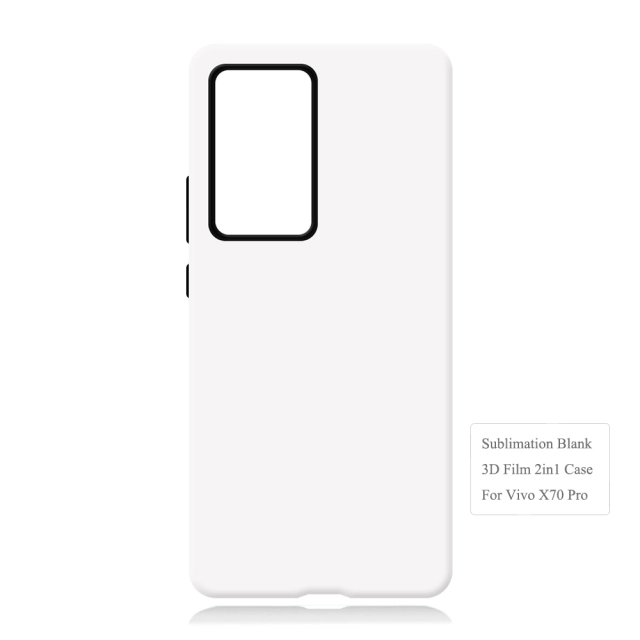 New Arrival 3D 2in1 Film Case Sublimation Cover Customized DIY Cell Phone Case for Vivo X50,X60,X70,X80,X90 Series