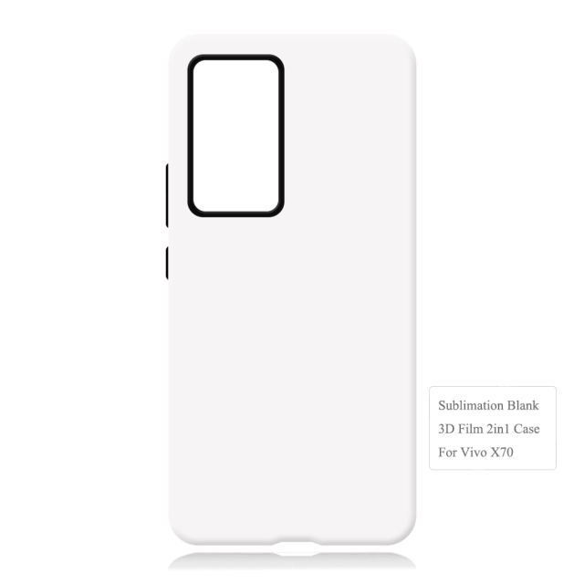 New Arrival 3D 2in1 Film Case Sublimation Cover Customized DIY Cell Phone Case for Vivo X50,X60,X70,X80,X90 Series