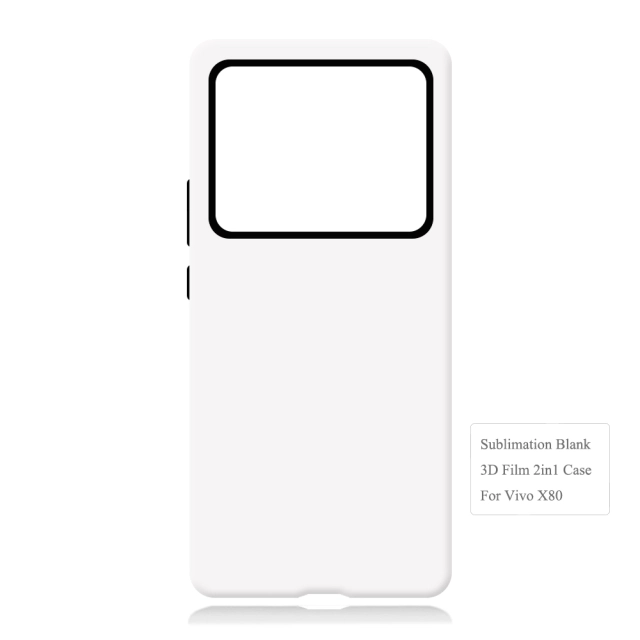 New Arrival 3D 2in1 Film Case Sublimation Cover Customized DIY Cell Phone Case for Vivo X50,X60,X70,X80,X90 Series