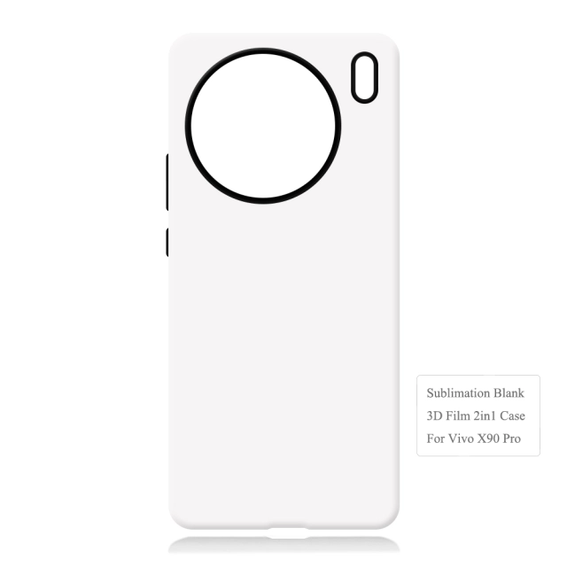 New Arrival 3D 2in1 Film Case Sublimation Cover Customized DIY Cell Phone Case for Vivo X50,X60,X70,X80,X90 Series