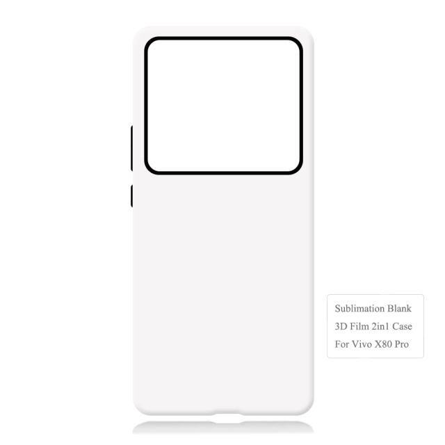 New Arrival 3D 2in1 Film Case Sublimation Cover Customized DIY Cell Phone Case for Vivo X50,X60,X70,X80,X90 Series