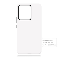 New Arrival 3D 2in1 Film Case Sublimation Cover Customized DIY Cell Phone Case for Vivo IQOO 8,9,10,11 Series