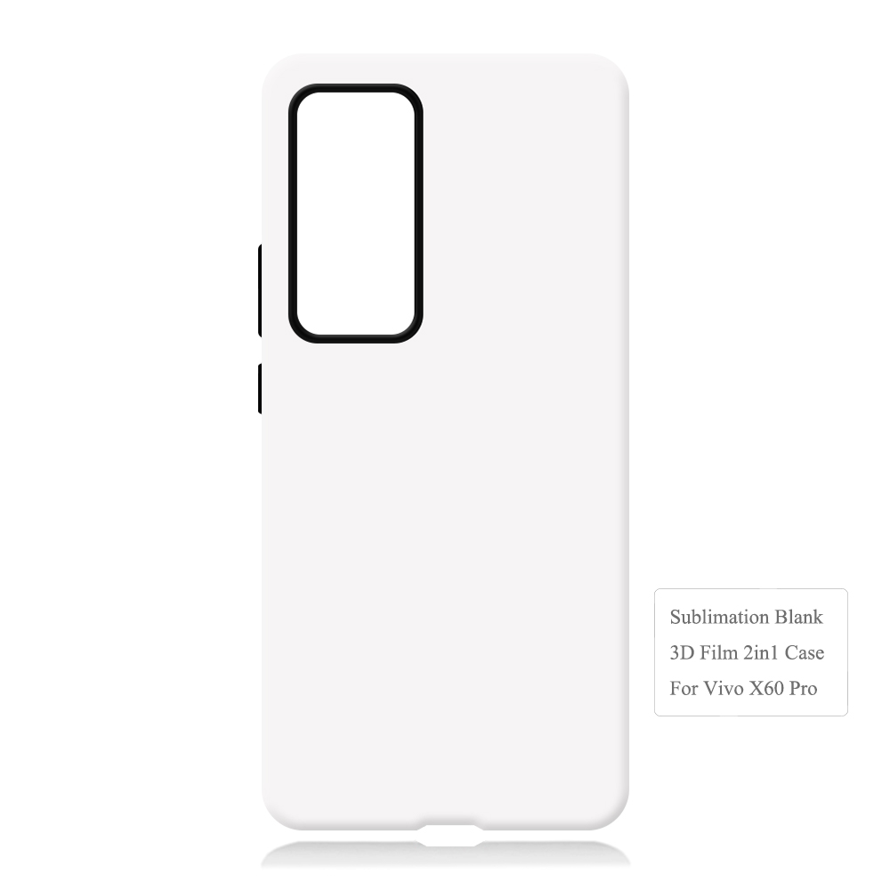 New Arrival 3D 2in1 Film Case Sublimation Cover Customized DIY Cell Phone Case for Vivo X50,X60,X70,X80,X90 Series