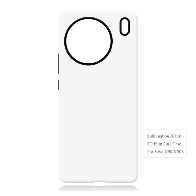 New Arrival 3D 2in1 Film Case Sublimation Cover Customized DIY Cell Phone Case for Vivo X50,X60,X70,X80,X90 Series