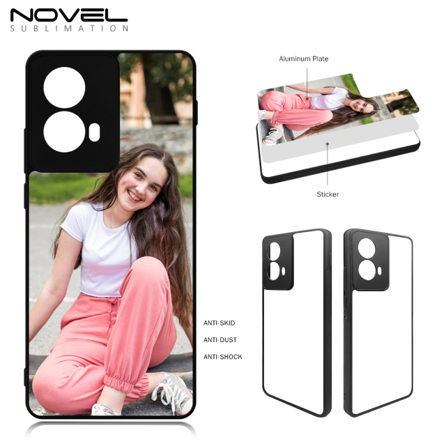 New Arrival Sublimation Blank 2D TPU Phone Case for Moto Edge 5G (2024) DIY Shell With Aluminum Sheet