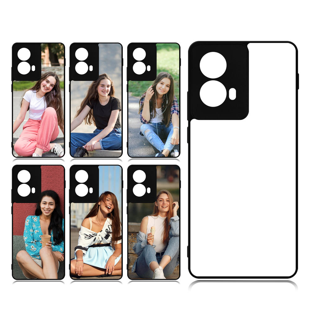 New Arrival Sublimation Blank 2D TPU Phone Case for Moto Edge 5G (2024) DIY Shell With Aluminum Sheet