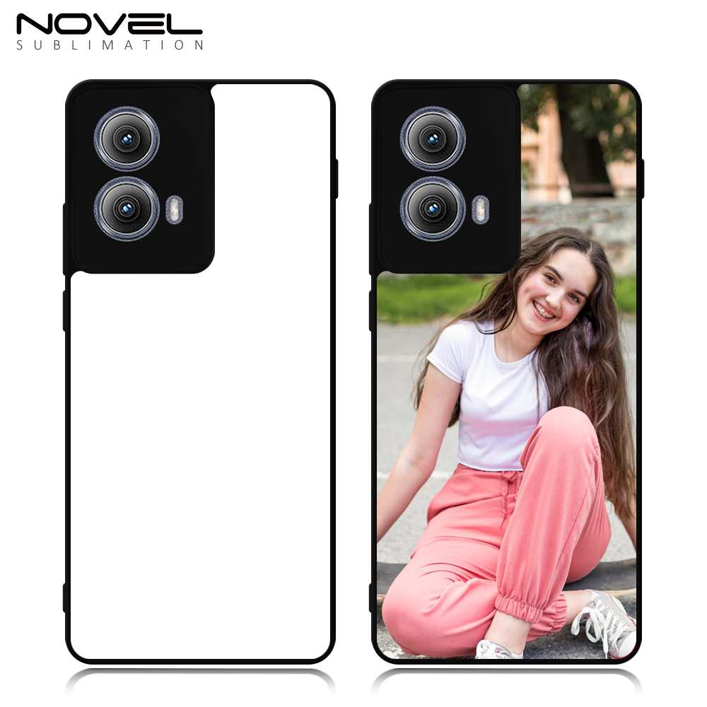 New Arrival Sublimation Blank 2D TPU Phone Case for Moto Edge 5G (2024) DIY Shell With Aluminum Sheet