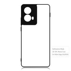 New Arrival Sublimation Blank 2D TPU Phone Case for Moto Edge 5G (2024) DIY Shell With Aluminum Sheet