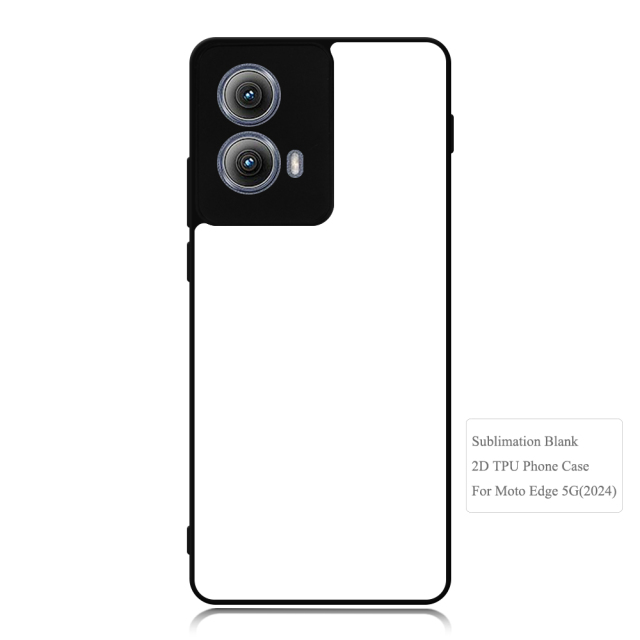 New Arrival Sublimation Blank 2D TPU Phone Case for Moto Edge 5G (2024) DIY Shell With Aluminum Sheet