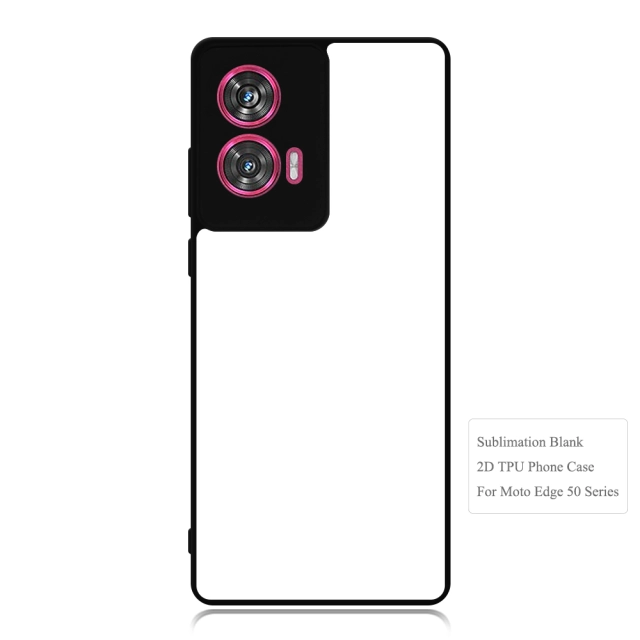 New Arrival Sublimation Blank 2D TPU Phone Case for Moto Edge 50 Series DIY Shell With Aluminum Sheet